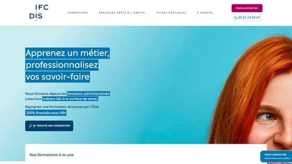 IFCDis : refonte d'un site internet au service de la formation professionnelle